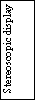 Text Box: Stereoscopic display 